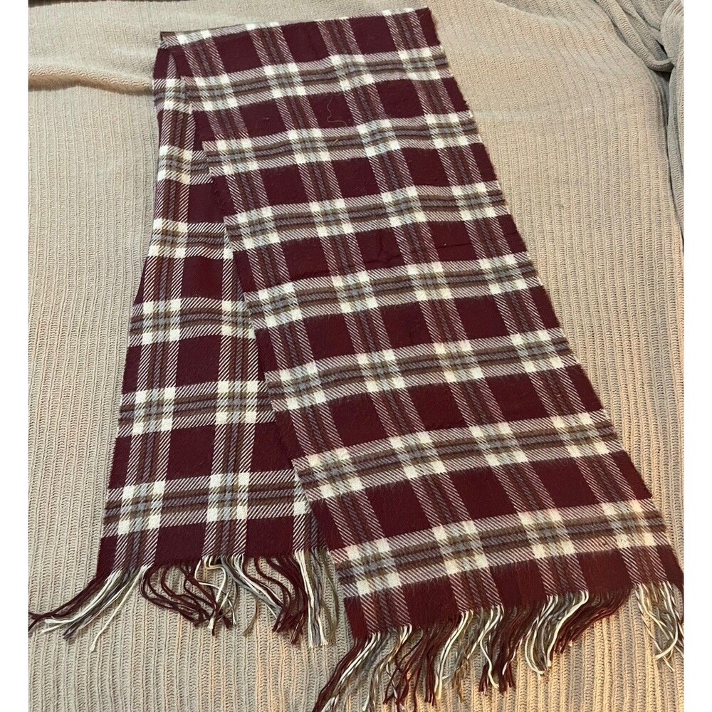 Cashmaire Scarf Unisex Made In Italy 100% Acrylic plaid
